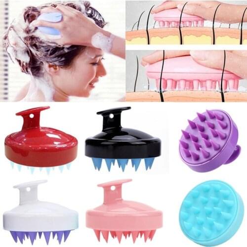 Silicone Head Body To Wash Clean Care Hair Root Itching Scalp Massage Comb Shower Brush Bath Spa Anti-Dandruff Shampoo