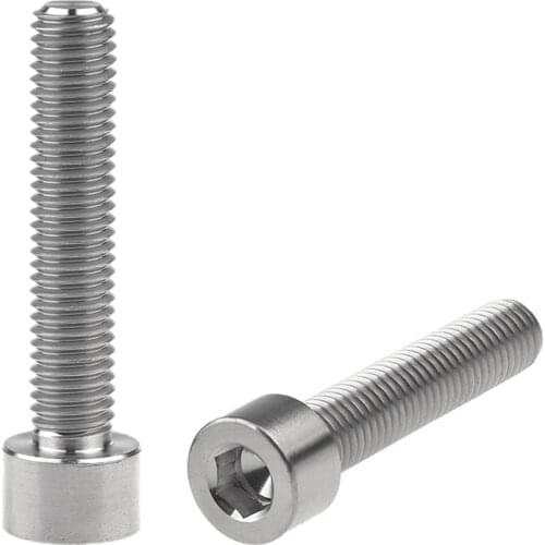 Xingxi Titanium Bolt M10x50mm DIN912 Column Head Bolts Pitch1.5mm Full Thread Screw Silver