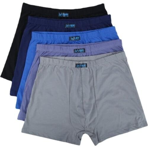 Male middle-aged elderly boxer briefs cotton high waist8X 9X 10XL father underwear old man breathable panties lingerie plus size