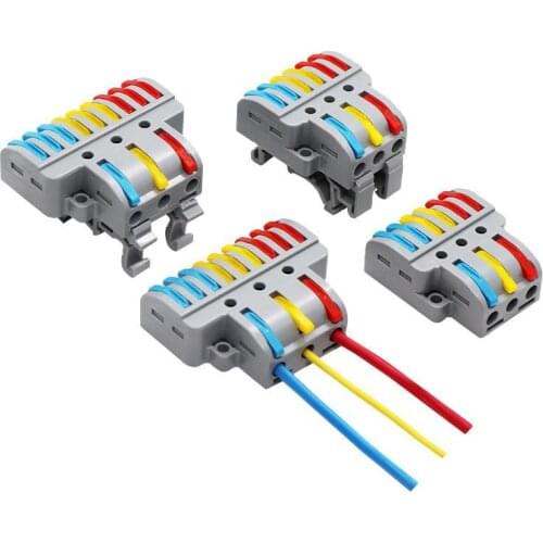 Universal Wiring Cable Connector PCT SPL Fast Wire Connector Push-in Conductor Terminal Block Led light electrical splitter