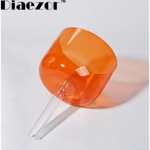 Highest Quality 5 Inch Handle Hollow Color Clear Chakra Crystal Singing Bowl for Meditation /Sound healing