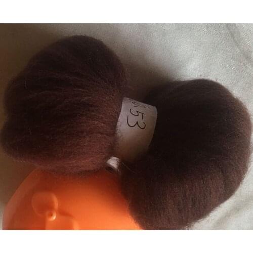 WFPFBEC 70s Australia COMBED 100% WOOL fiber merino diy wool for neddles felting 50g 100g 200g 300g 500g NO.53