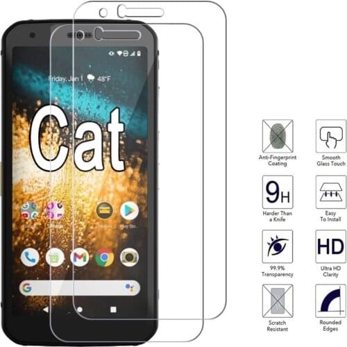 For Cat S62 Glass Phone Front Screen Protector Film 9H Tempered Glass On S62 Pro S52 Cover