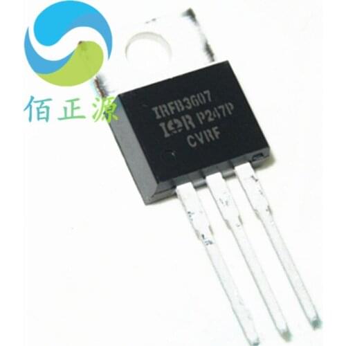 100% Original In Stock New IRFB3607PBF IRFB3607 MOSFET N 75V80A TO-220 (10pcs/lot)