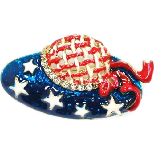 12pcs/lot Wholesale Rhinestone Enamel Hat Pin brooches jewelry gift brooch C102288