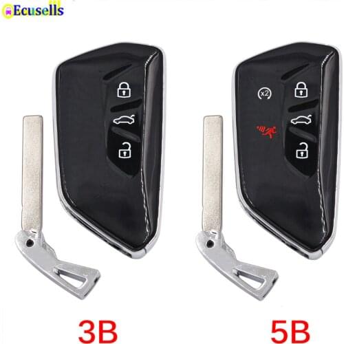 3/5 Buttons Replacement Remote Key Shell Case Fob for VW Golf MK8 ID3 ID4 Polo Tiguan Skoda Superb Octavia SEAT Leon Ibiza MQB