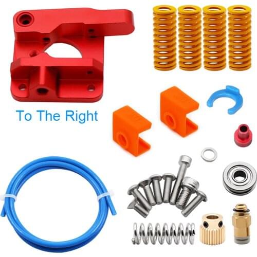 3D Printer Long-Distance Remote Metal Extruder+Leveling Spring+PETG Tube+MK8 Silicone Case Kit Cover J-head for Ender 3 CR10