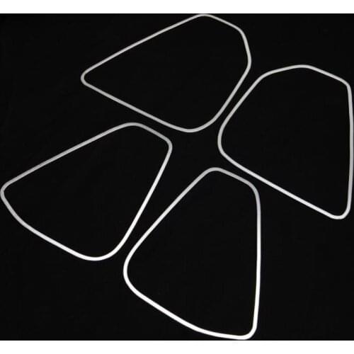 4Pcs/set Aluminium Alloy Door Interior Speaker Covers Frame Trim Decoration for Jeep Cherokee 2014 2015 2016