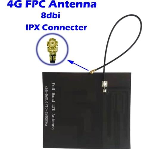4G LTE Soft Antenna 8db Gain Full Band Built in IPX Connecter Adhesive Mounting for Nbiot M2M Cell Phone CDMA WCDMA 2G 3G Module