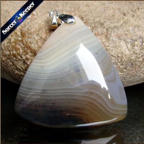SorcerKeeper Natural Slice Agates Charm Pendants Wholesale Lace Onyx Gem Stone Crystal Necklace Pendant for Jewelry Making RS669