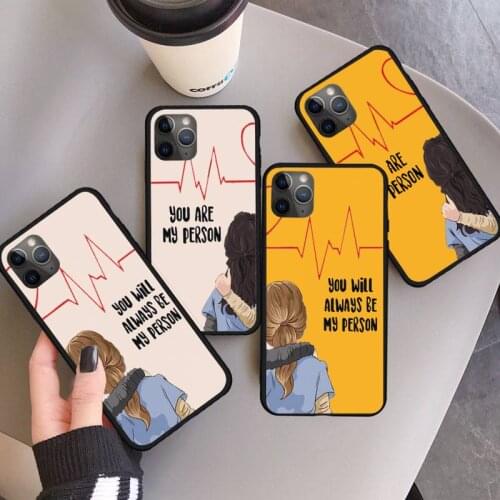 Greys Anatomy You're My Person color Phone Case for iPhone 11 12 pro XS MAX 8 7 6 6S Plus X 5S SE 2020 XR mini