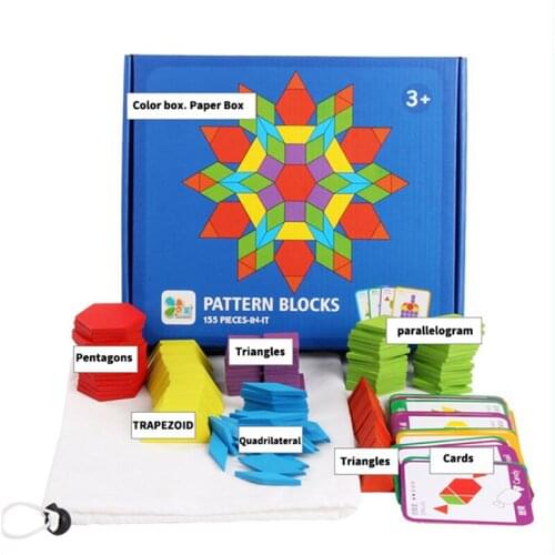 Childrens Wooden Jigsaw Puzzle Geometry Tangram Game Toy Montessori Educational Learning Toy Early Birthday Gift For Children