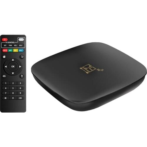 4K 3D Home Audio Video Equipment For Android 10.0 D9 TV Box 2GB RAM 16GB ROM Smart TV Set Top Box Amlogic S905L 2.4/5Ghz Wifi