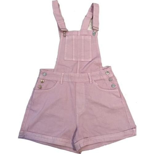 DENIM SHORT SHORTS SALOPET-LILA