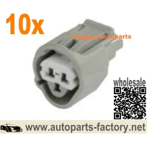 Longyue 10set 3 Way Coolant Temp Sensor Repair Connector 90980-11451 for Toyota