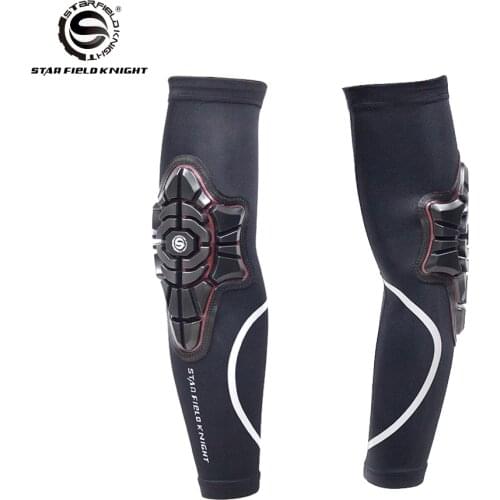 New Anti-impact Sports Elbow Knee Pads MTB Bike Cycling Knee Elbow Anti-sweat Motorcycle Bicycle Downhill Protective Gear Black