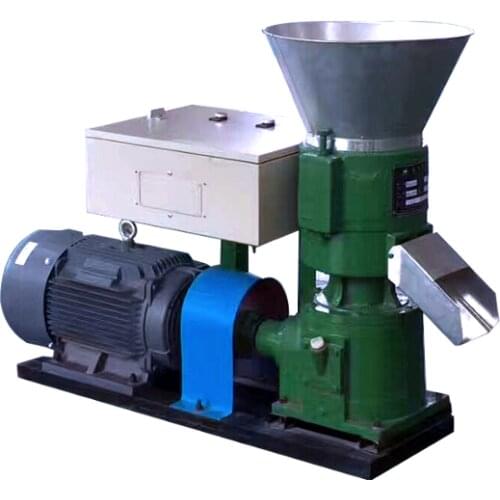 Flat die pellet making machine feed pellet particles machine