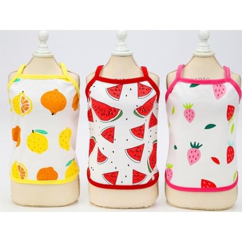 Pet 100% Cotton clothes for pets cute dog dresses fashion pet products for clothes for small dogs Floral vestidos para perritas