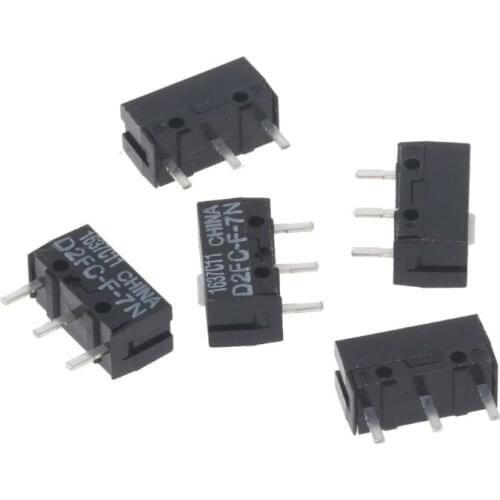 5Pcs Original OMRON Micro Switch D2FC-F-7N White Dot Mouse Micro Switch