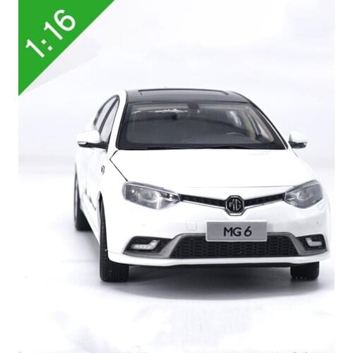 Original factory authentic 1:16 MG new MG6 White diecast car models with small gift