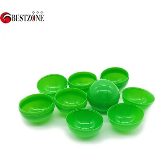 40mm Beauty Plastic Ball Green Colored Soft Round Balls empty plastic capsules for Children outdoor or indoor toys gift