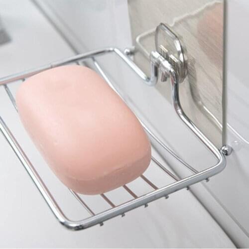 Stainless Steel Soap Hollow Out Dish Bathroom Storage Soap Rack Plate Box Container Wall Storage Rack Holder For Bathroom