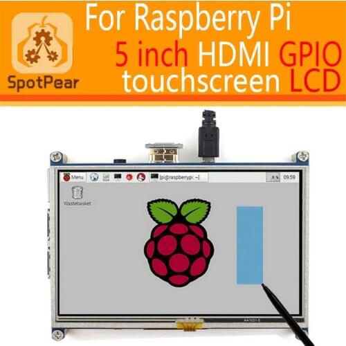 Raspberry pi 3 model B 4B/2B/B+/A+ 5inch HDMI GPIO Resistive Touch Screen display LCD 5 inch Touchscreen