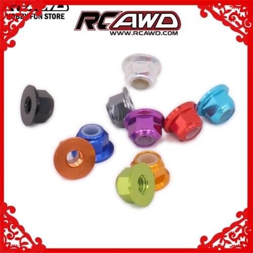 RCAWD M4 4mm Wheel Hex Lock Nut For RC Car 1/12 Wltoys L959 L969 L979 L202 L212 L222 K959 Monster Truck 1/16 Traxxas Slash