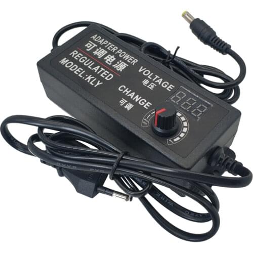 Adjustable AC to DC 220V TO 12V 24V 5V Power adapter 2A 3A 5A 10A Display Screen Volt 3V-12V 3V-24V 9V-24V Power Adatper Supply