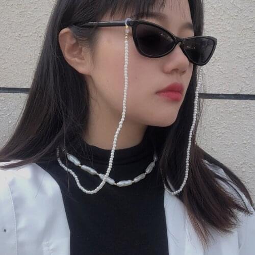 Neck Strap New Fashion Rope Elegant Sunglasses Chains Beads Chain Eyewear Cord Holder Strap Lanyard Necklace Eyewears