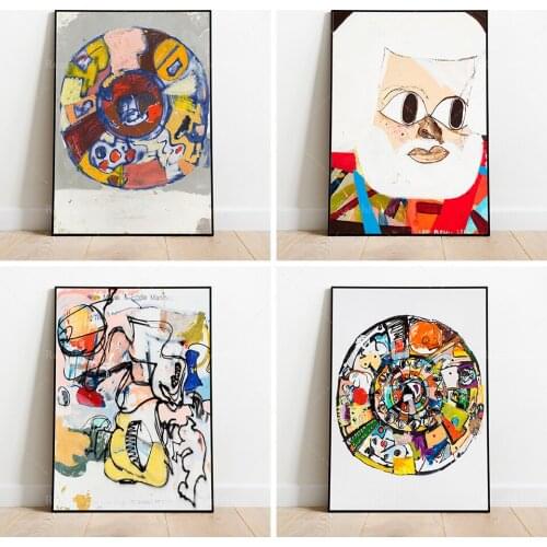 Mandala Drawing - Eddie Martinez Art Print, Pop Art Print, Abstract art print, Contemporary Art, Eddie Martinez Poster, Abstrac