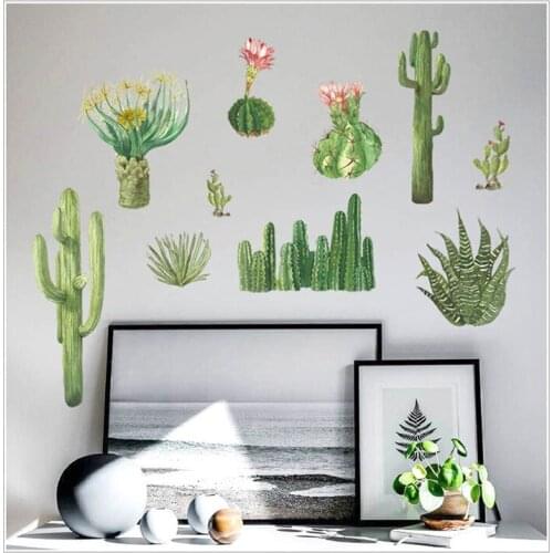 Garden plant flower wall stickers home decor living room kitchen pvc wall decals diy mural art decoration