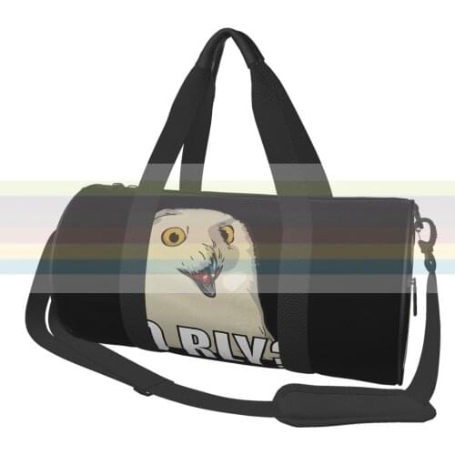 Universal travel sports fitness shoulder bag. Nylon portable outdoor sports bag. Dry and wet separation bag