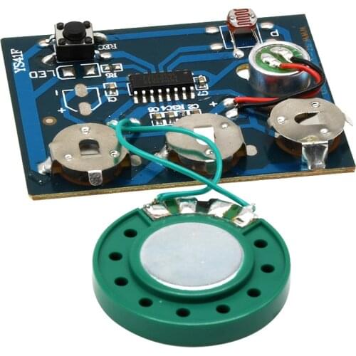 30S Recordable Sound Module Photosensitive Sound Voice Audio Music Recorder Board Chip Programmable Music Module Greeting Card