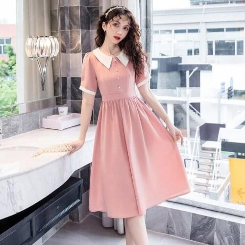 Online Celebrity Live Broadcast Summer New Fashion Trend Womens Temperament Casual Chic French Retro Dress