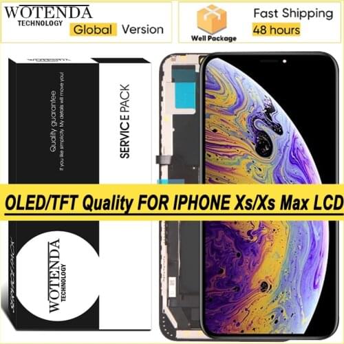 OLED/TFT Display For iPhone Xs Max LCD Touch Screen Digitizer Assembly Repair Parts with Service Pack