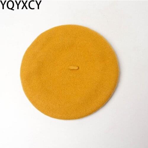 YQYXCY Winter Hat Wool Beret Women Large Size Woolen Beret Autumn Winter Hats For Women Painter Cap Casual Beret Femme Gorro
