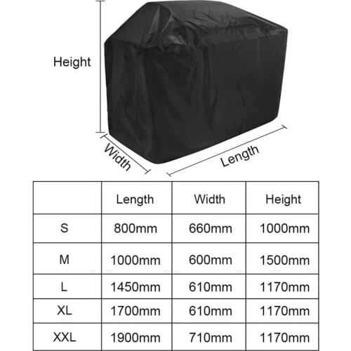1PC 190T/210D BBQ Cover Anti-Dust Waterproof Weber Heavy Duty Charbroil Grill Cover Rain Protective Barbecue Cover Round