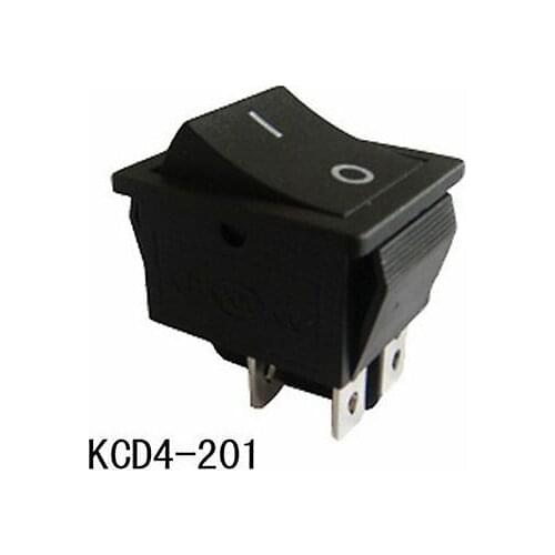 10pcs Black DPST ON/OFF 4 Pin Rocker Boat Switch Black 15A 220V