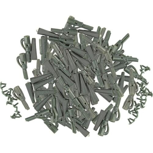 100 Pieces Fishing Lead Clips Sinkers Weights For Carp Fishing Accessories