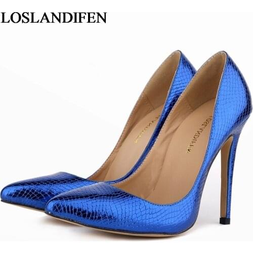 2020 Brand New Fashion Elegant Ol Women Pumps Spring Autumn Pointed Toe Slip On High Heels Shoes Woman Size 34-42 NLK-A0016