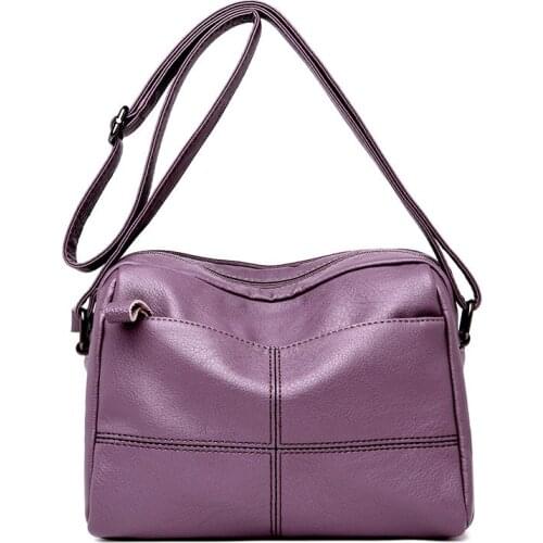 2021 High Quality Soft Leather Flap Bags Women Shoulder Crossbody Bag Female Leather Handbags Messenger Bag Lady Bolsas Feminina