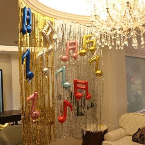 2x1 Meter Rain Curtains Metallic Foil Tinsel Shiny Birthday Party Deco Wedding Decoration Backdrops Photo Props