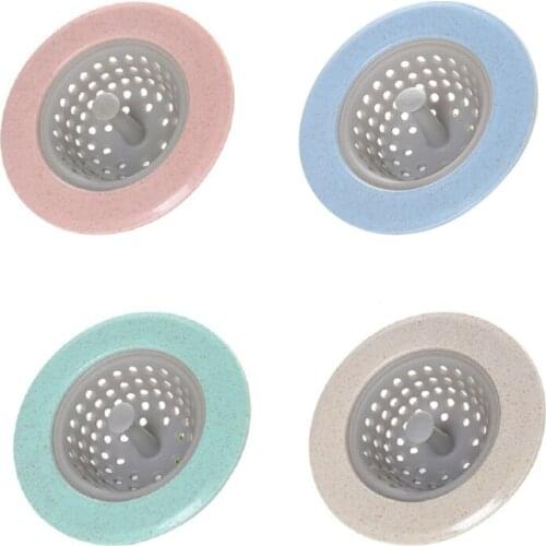 896A Portable Silicone Sink Strainer Hair Stopper Plug Sink Filter Floor Drain Cover Waste Collector Kitchen Bathroom