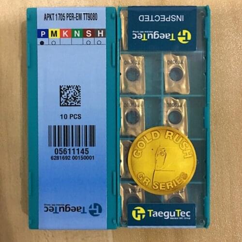 APKT170516R-EM TT9030 TT9080 10PCS Teguc CNC Milling Inserts