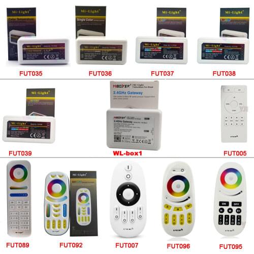 MiBOXER 2.4G RF Wireless Remote;single color/CCT/RGB/RGBW/RGB+CCT led strip dimmer controller;WiFi iBox Smart Light iBox1/iBox2