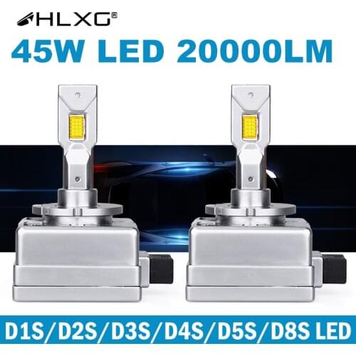 Canbus Turbo LED D3S D2S D2R D5S D8S D1S LED Automotivo D4S D4R D1R D3R Car Headlight Bulb 20000Lm 90W Mini 1:1 as Halogen