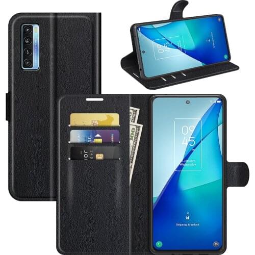 For TCL 20S Case Cover Wallet Leather Flip Leather Phone Case For TCL 20 5G TCL 20L TCL 20L+ High Quality Stand Cover