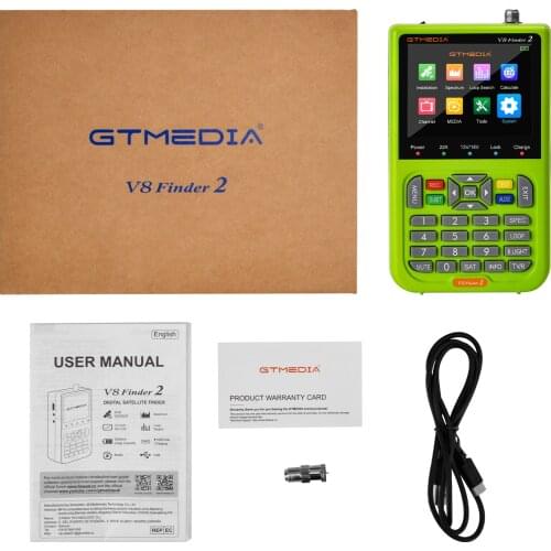 1080P V8 Finder DVB-S2/S2X Digital Satellite Meter Satellite Finder better than freesat v8 finder SAT WS-6906 6916 6950 Hot