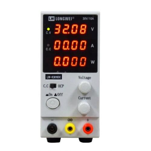 LW-K3010DC DC Power Supply 30V 10A Adjustable Constant Current Overcurrent Protection 4 Digit Display Laboratory Power Supply